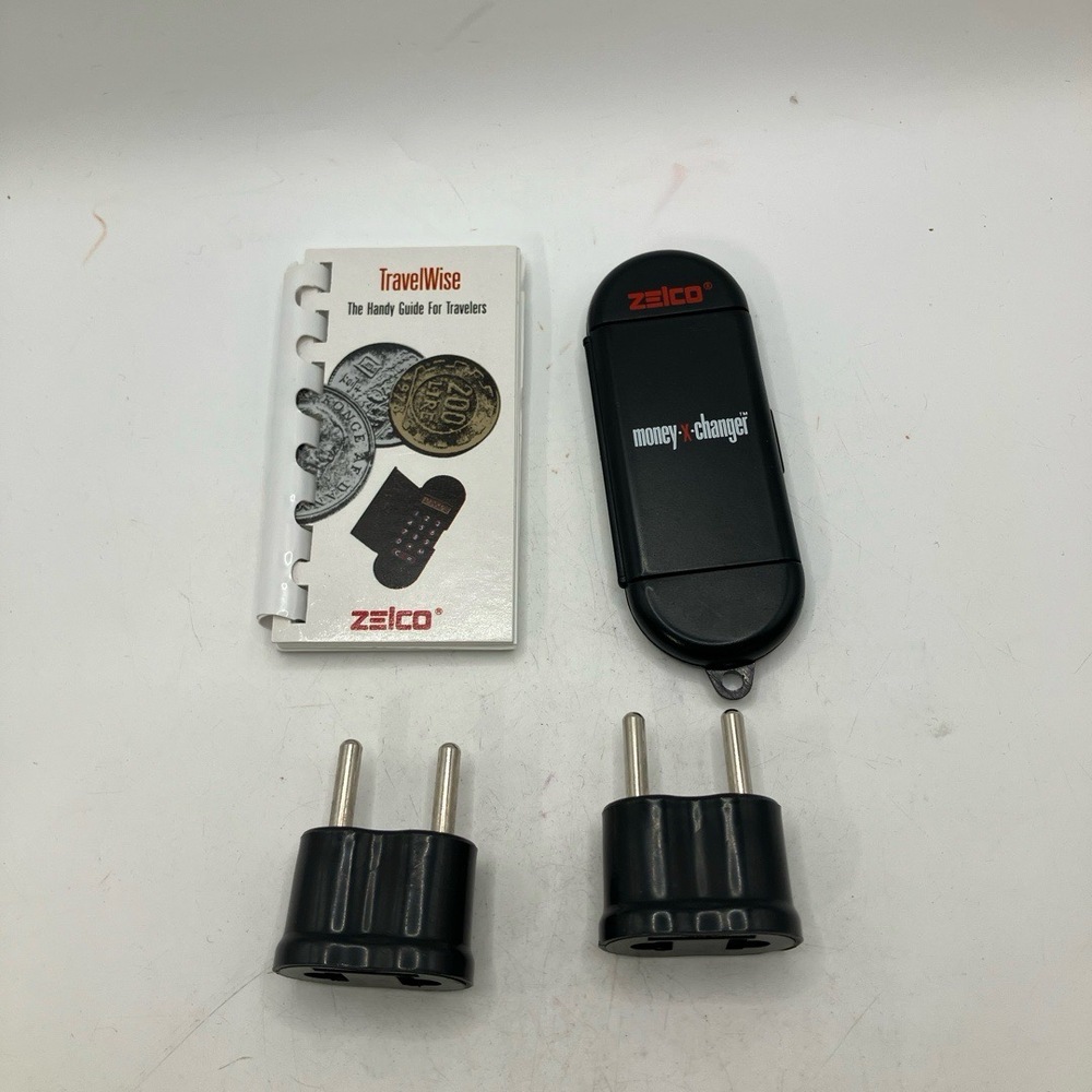 Zelco Travel Kit Money‎ XChanger European Plug Adapter Portable Multifunctional